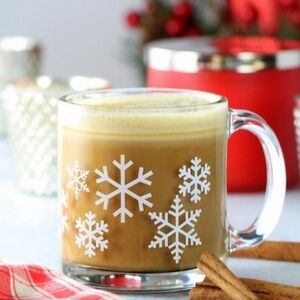 Crate & Barrel Holiday 2015 Snowflake 13 oz. Coffee Mug Cup